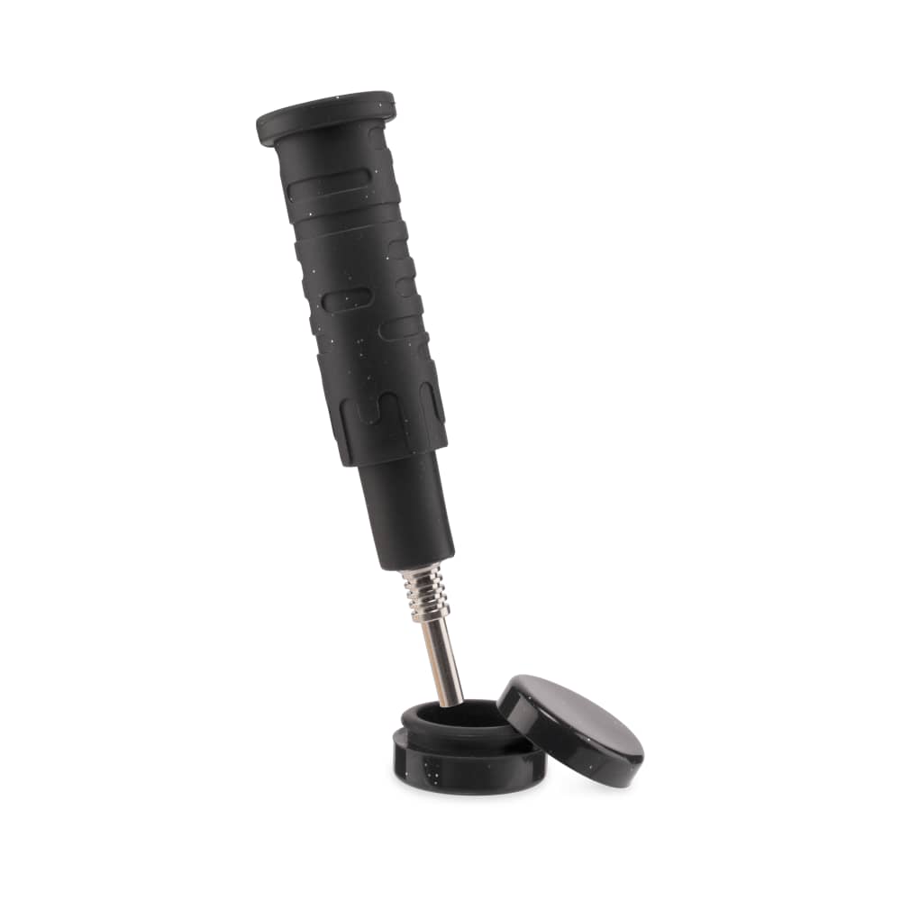 Ooze Blaster Silicone Glass 4-in-1 Hybrid Water Pipe and Dab Straw - Discreet Smoker