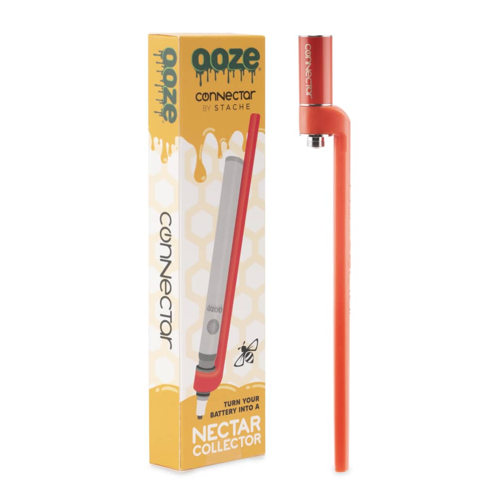 Ooze x Stache ConNectar - 510 Thread Dab Straw Vape Pen Attachment - Discreet Smoker