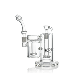 10" Dual-Chamber External Recycler Bong | Croia Glass - Discreet Smoker