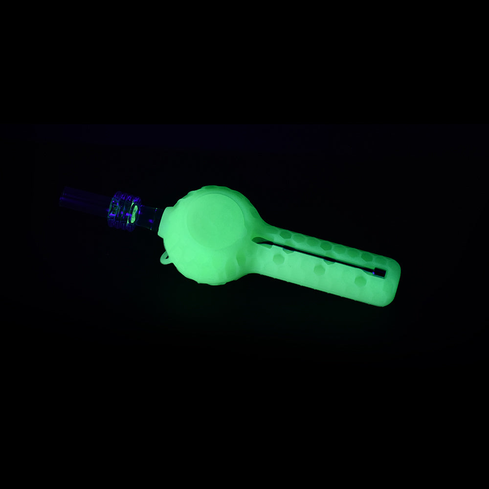 Ritual - 4'' Silicone Nectar Spoon - UV Titanium White - Discreet Smoker