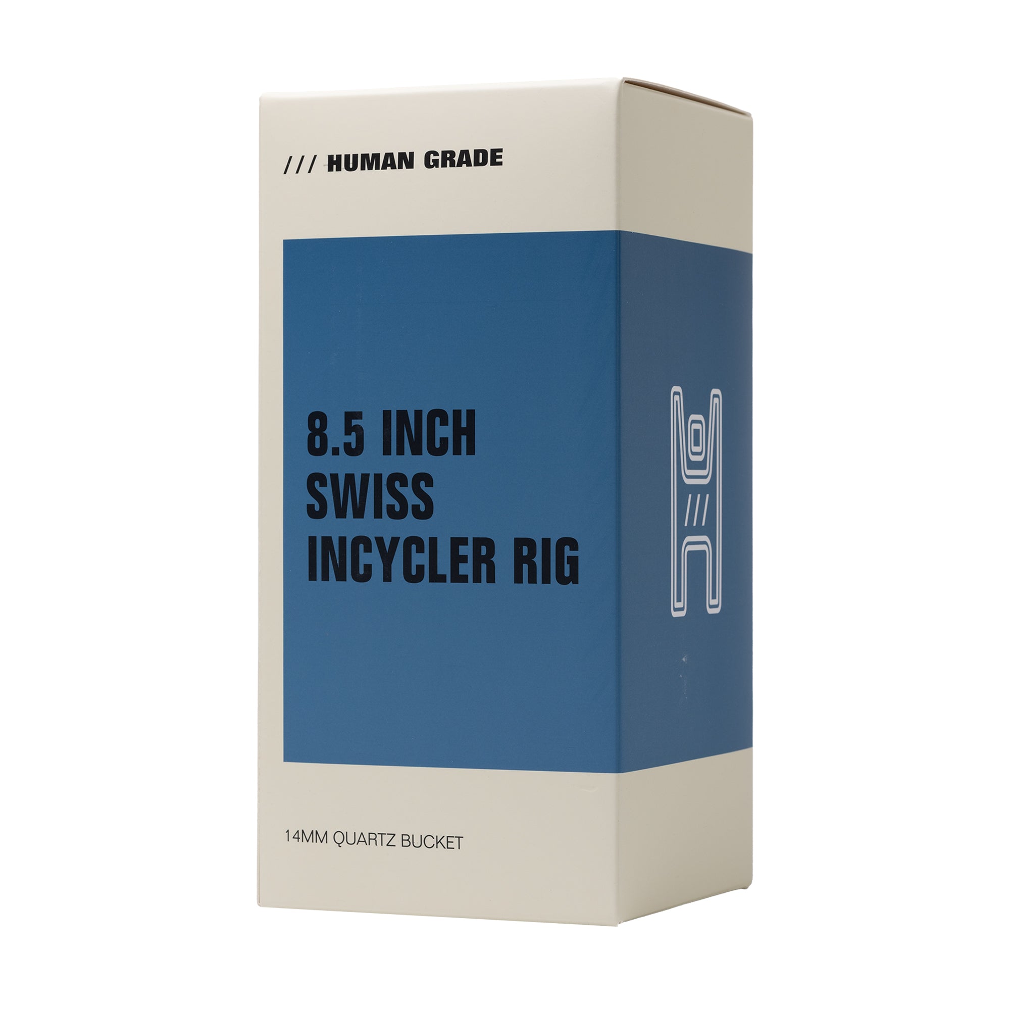 Human Grade 8.5" Swiss Incycler Glass Rig Recycler Water Pipe - Discreet Smoker