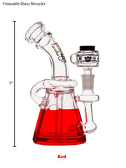 Krave Glass Freeze Recycler Bong - Discreet Smoker