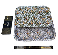 Benji Tray Kit - $100 Bills - Discreet Smoker