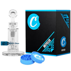 Cookies Incycler Glass Water Pipe - 7.75" / 14mm F - Discreet Smoker