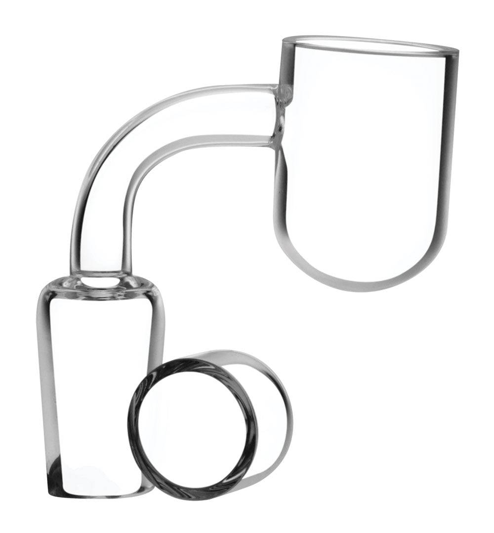 Rounded Bucket Banger w/ Quartz Insert - Discreet Smoker
