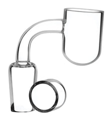 Rounded Bucket Banger w/ Quartz Insert - Discreet Smoker