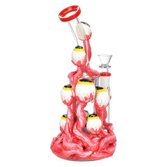 Pulsar All Eyes On You Water Pipe - 9.5" / 14mm F - Discreet Smoker