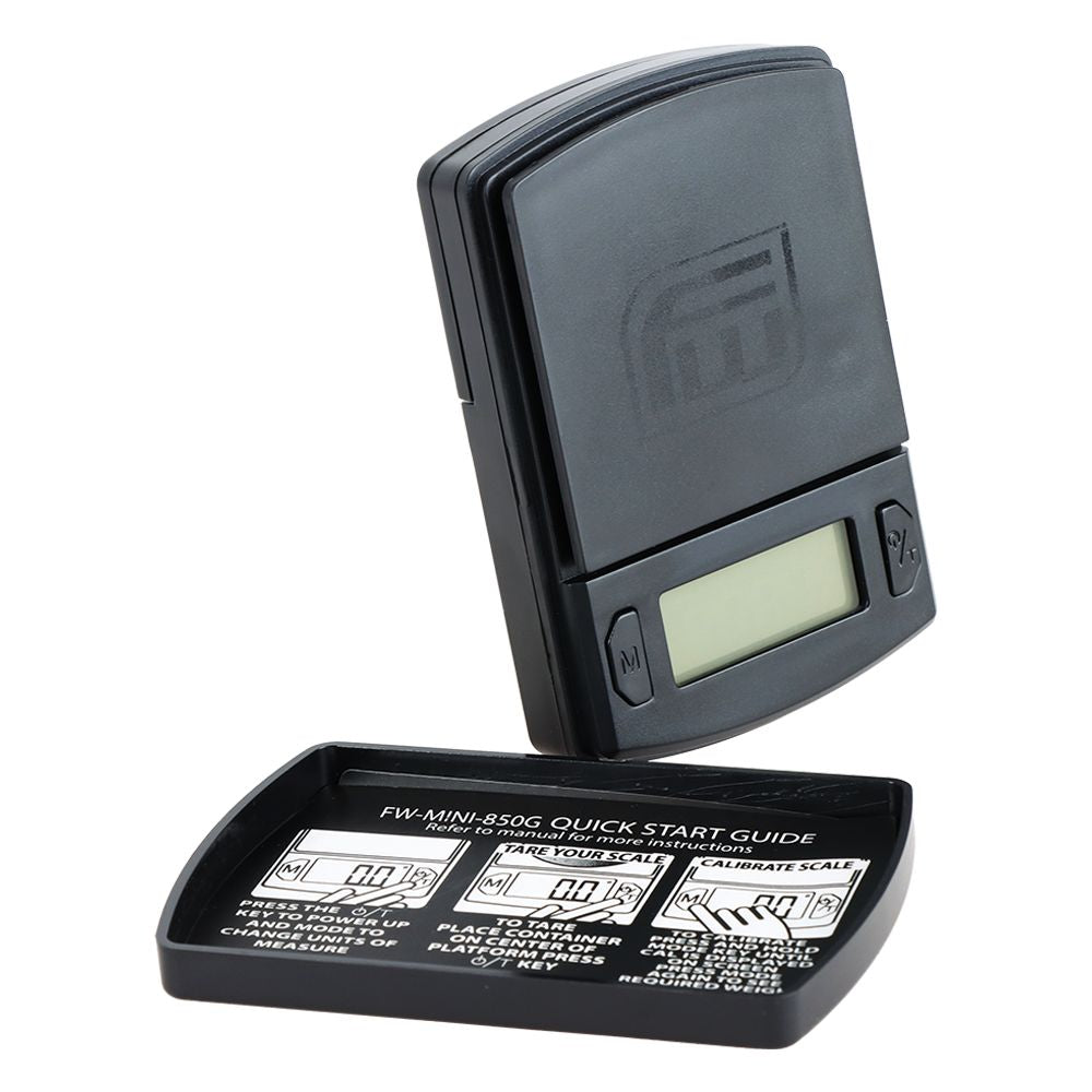 Fast Weigh Mini Digital Pocket Scale - 850g x 0.1g / Black - Discreet Smoker