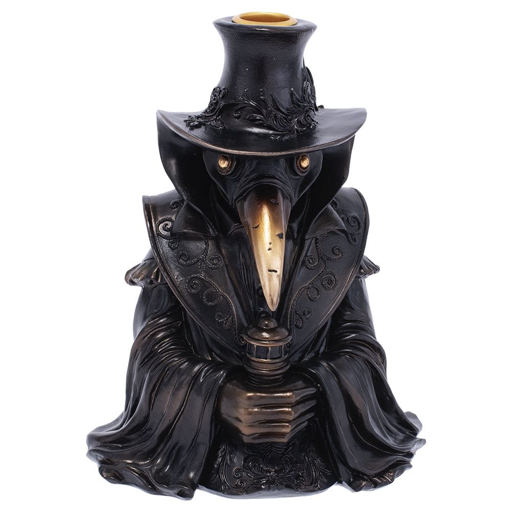 Plague Doctor Backflow Incense Burner - 7" - Discreet Smoker