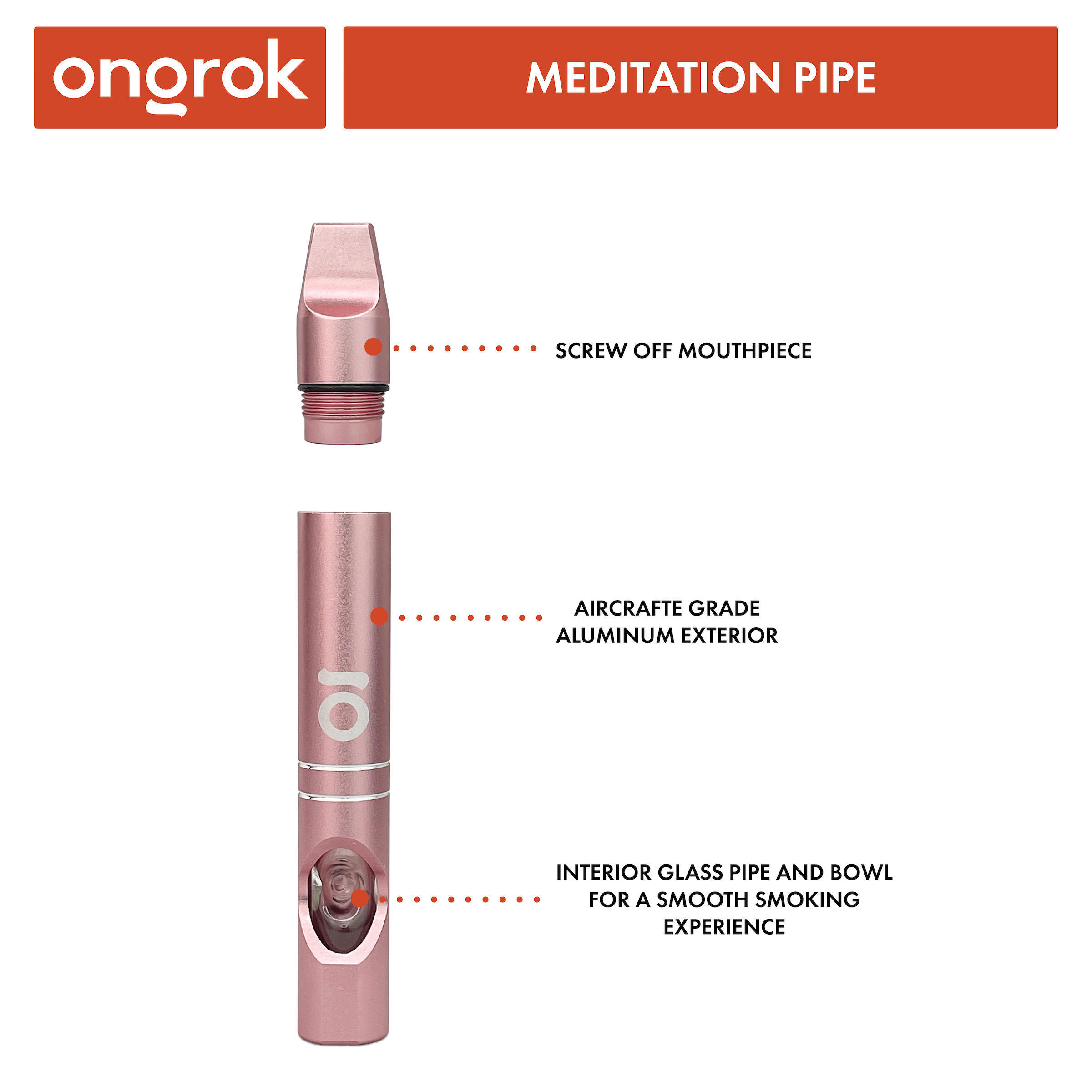 Ongrok Meditation Pipe - Discreet Smoker