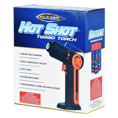 Blazer Hot Shot Turbo Torch Lighter | 7.75" - Discreet Smoker
