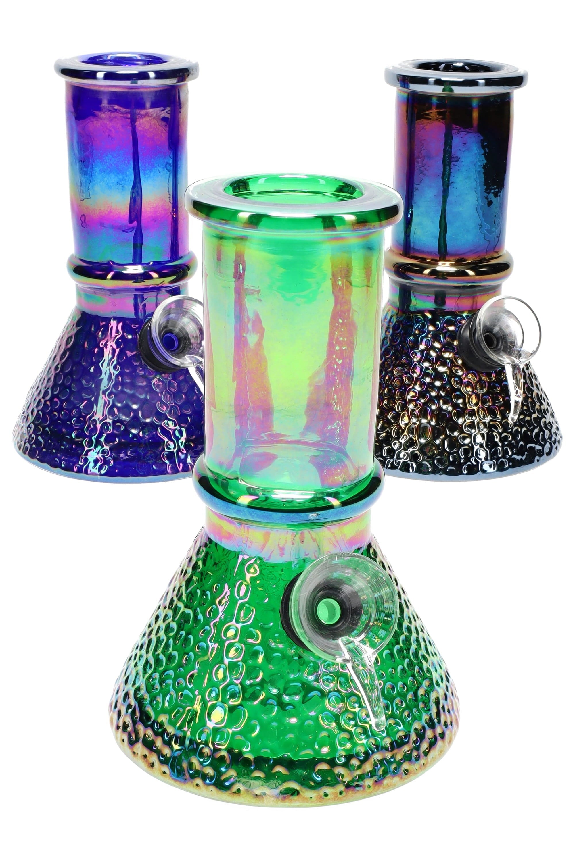 5.5″ Metallic Bubble Beaker Bong - Discreet Smoker