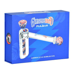 Grateful Dead x Pulsar Wig Wag Hammer Bubbler - 6.25" / 14mm F - Discreet Smoker