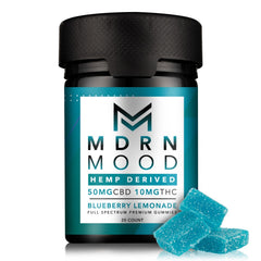 Mdrn Mood Blueberry Lemonade - 50mg CBD / 10mg THC (20ct) - Discreet Smoker
