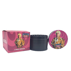 Ric Flair Drip Aluminum Grinder - Stand Tall / 4pc / 2.25" - Discreet Smoker