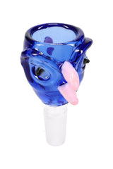 Glass-on-Glass 14.5 mm Male Bird Bong Bowl “Sky Beak”