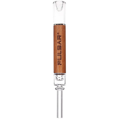 Pulsar Quartz & Rosewood Deco Dab Straw - 5.75" - Discreet Smoker