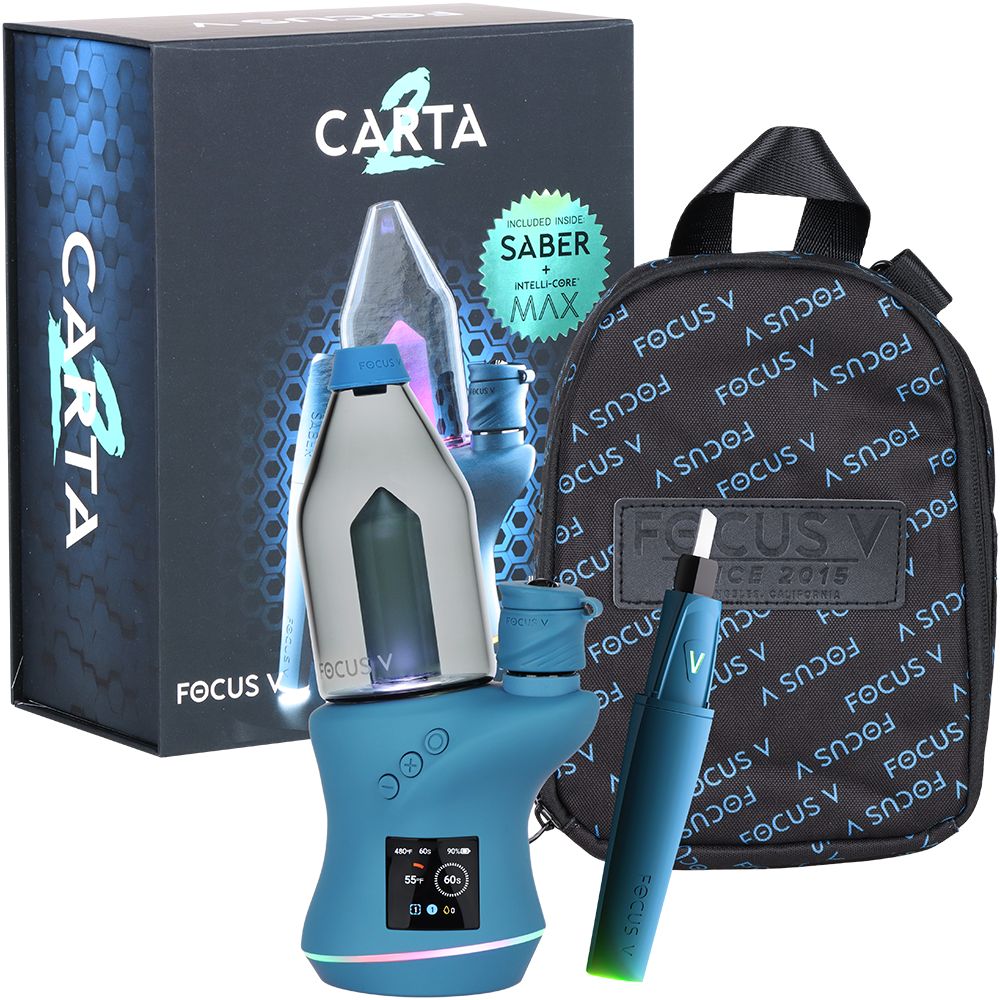 Focus V CARTA 2 eRig MAX Oil Atomizer & Saber Hot Knife Bundle | 2000mAh - Discreet Smoker