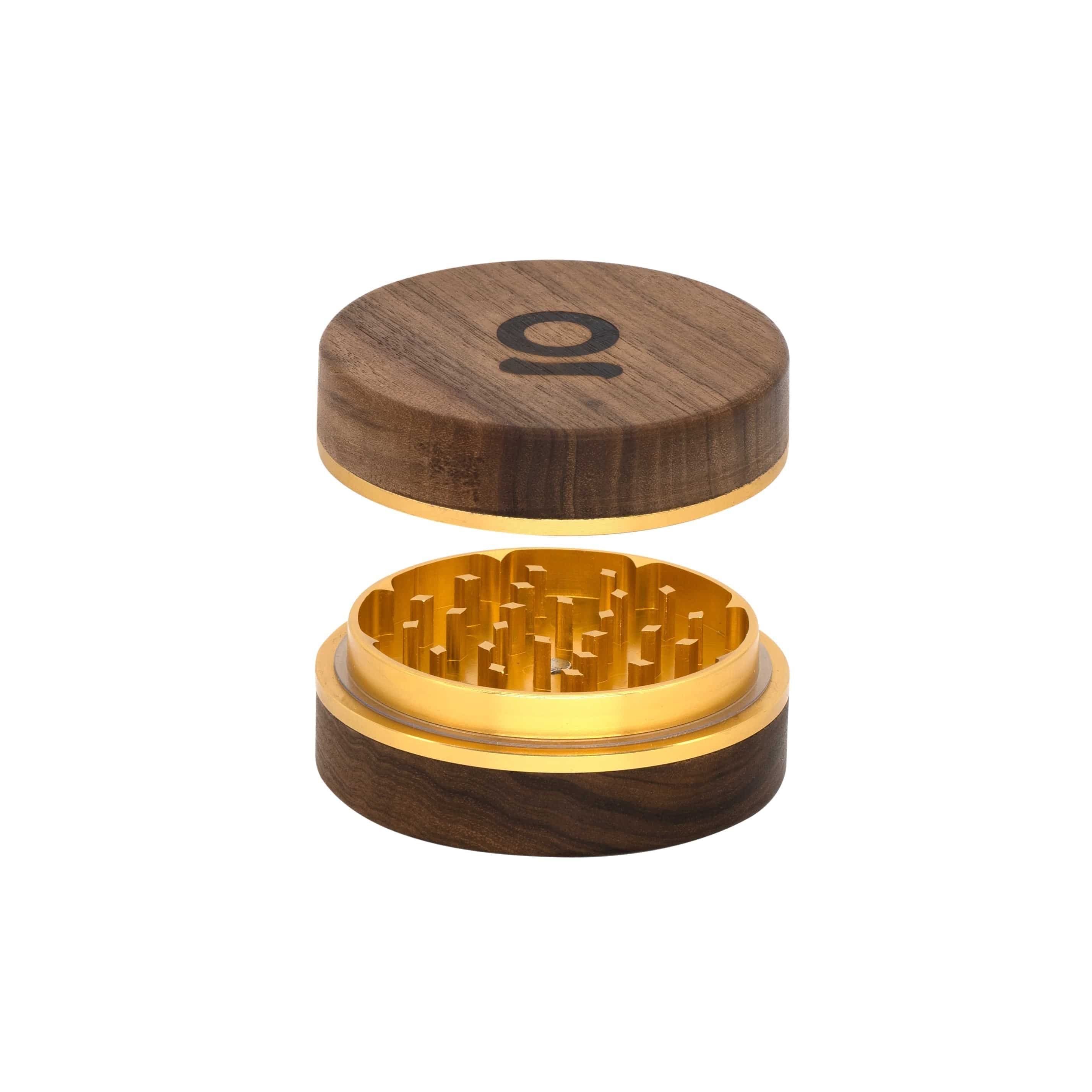 ONGROK 3 Inch, 2-Piece Walnut Grinder - Discreet Smoker
