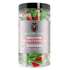 Platinum CBD Gummies 3000mg - Watermelon - Discreet Smoker