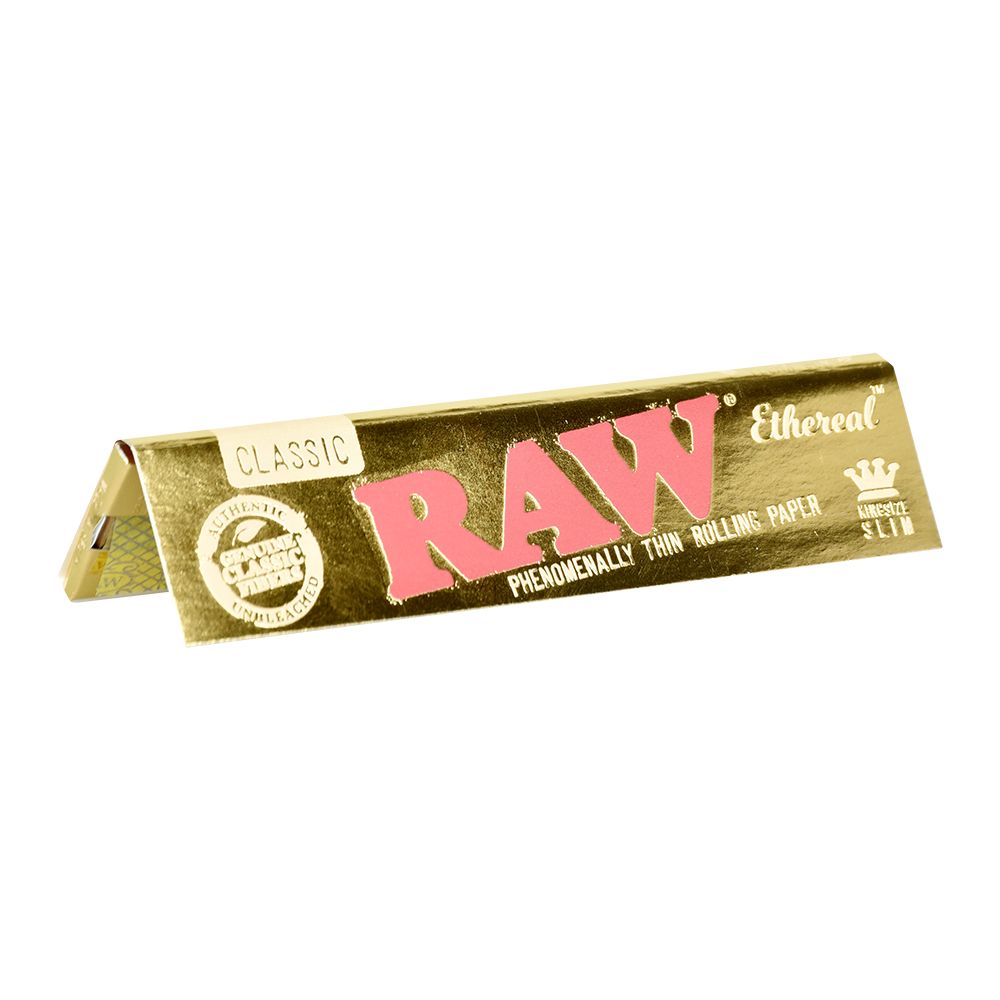 Raw Ethereal Rolling Papers - Classic / 32pc / King Size Slim 50ct - Discreet Smoker