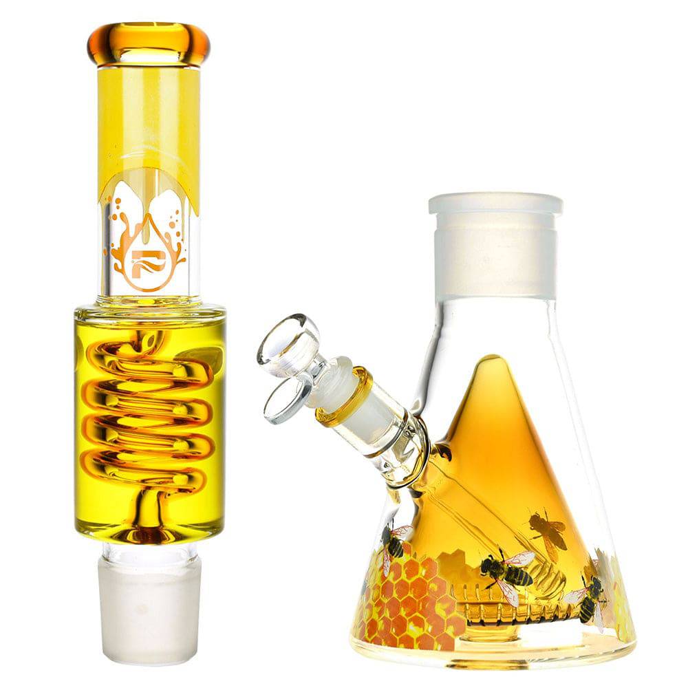 Pulsar Sweet Nectar Stackable Glycerin Beaker Water Pipe - 16" / 14mm F - Discreet Smoker