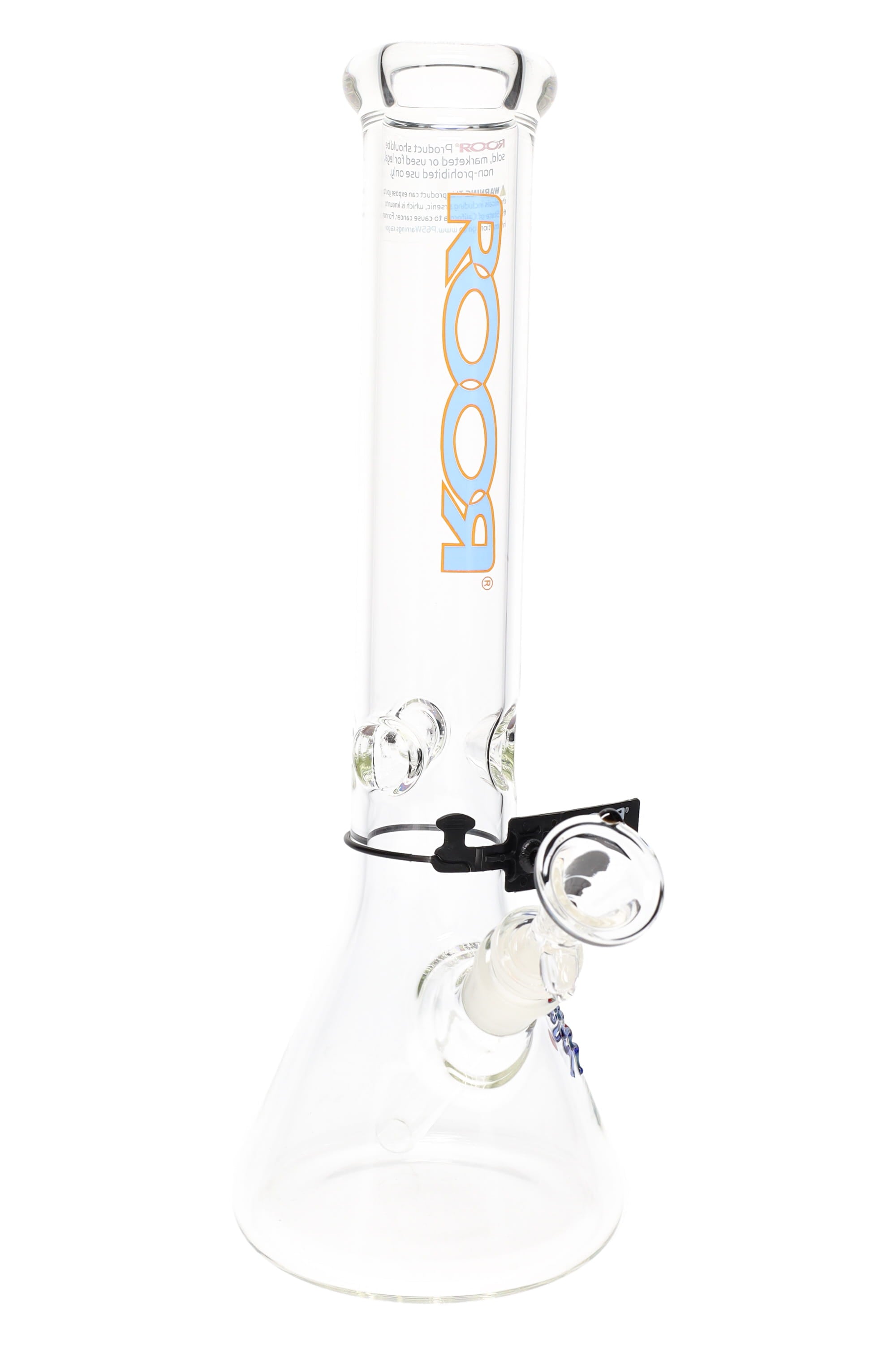 ROOR 5 mm Beaker Bong with Ice Pinch – Glass-on-Glass Classic - Discreet Smoker