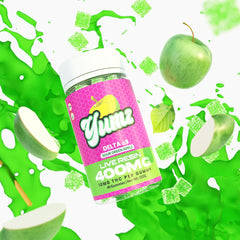 THC Gummies - Delta 9 THC - YUMZ LAB - Sour Green Apple - Discreet Smoker