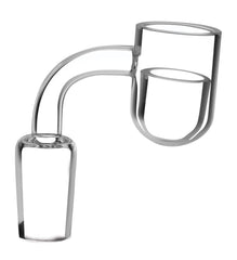 Rounded Bucket Banger w/ Quartz Insert - Discreet Smoker