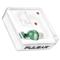Pulsar Quartz Banger w/ Helix Carb Cap - 14mm M / Colors Vary - Discreet Smoker