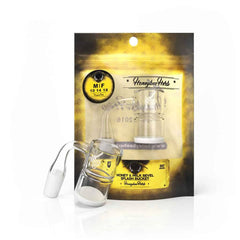 HONEY & MILK BEVEL SPLASH BUCKET QUARTZ BANGER - 90° DEGREE | YL - Discreet Smoker