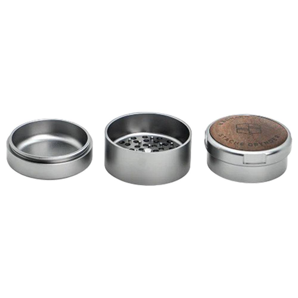 Stache Products Wood Lid Grynder | 3pc | 2.5" - Discreet Smoker