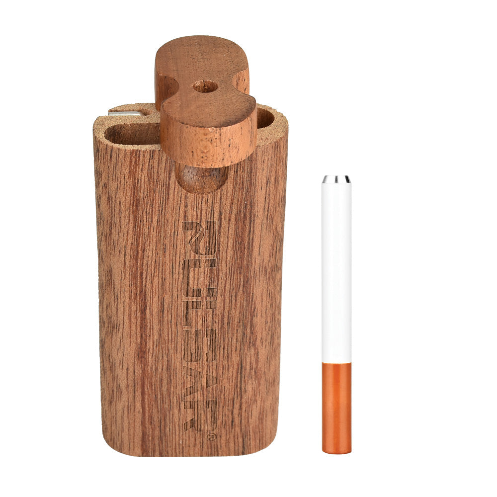 Pulsar Straight Wood Twist Top Dugout - 4" / Sapele - Discreet Smoker