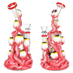 Pulsar All Eyes On You Water Pipe - 9.5" / 14mm F - Discreet Smoker