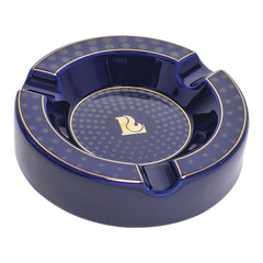 Lucienne Tapered Dots Round Ceramic Cigar Ashtray | 7.5" - Discreet Smoker