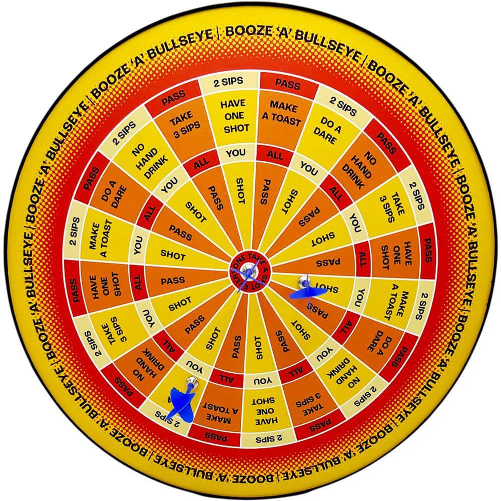 Booze 'A' Bullseye Magnetic Dart Game - Discreet Smoker