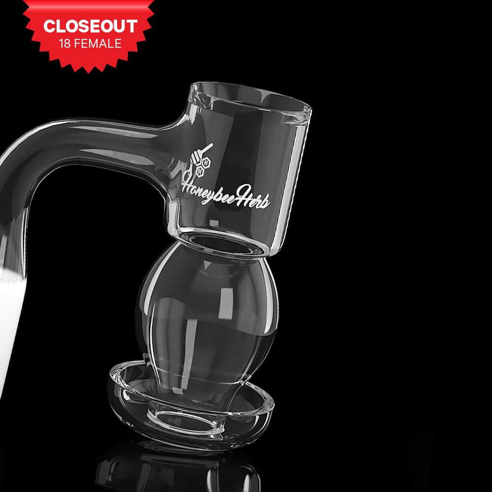 HONEYSUCKLE BUBBLE QUARTZ BANGER - 90° DEGREE | BL - Discreet Smoker