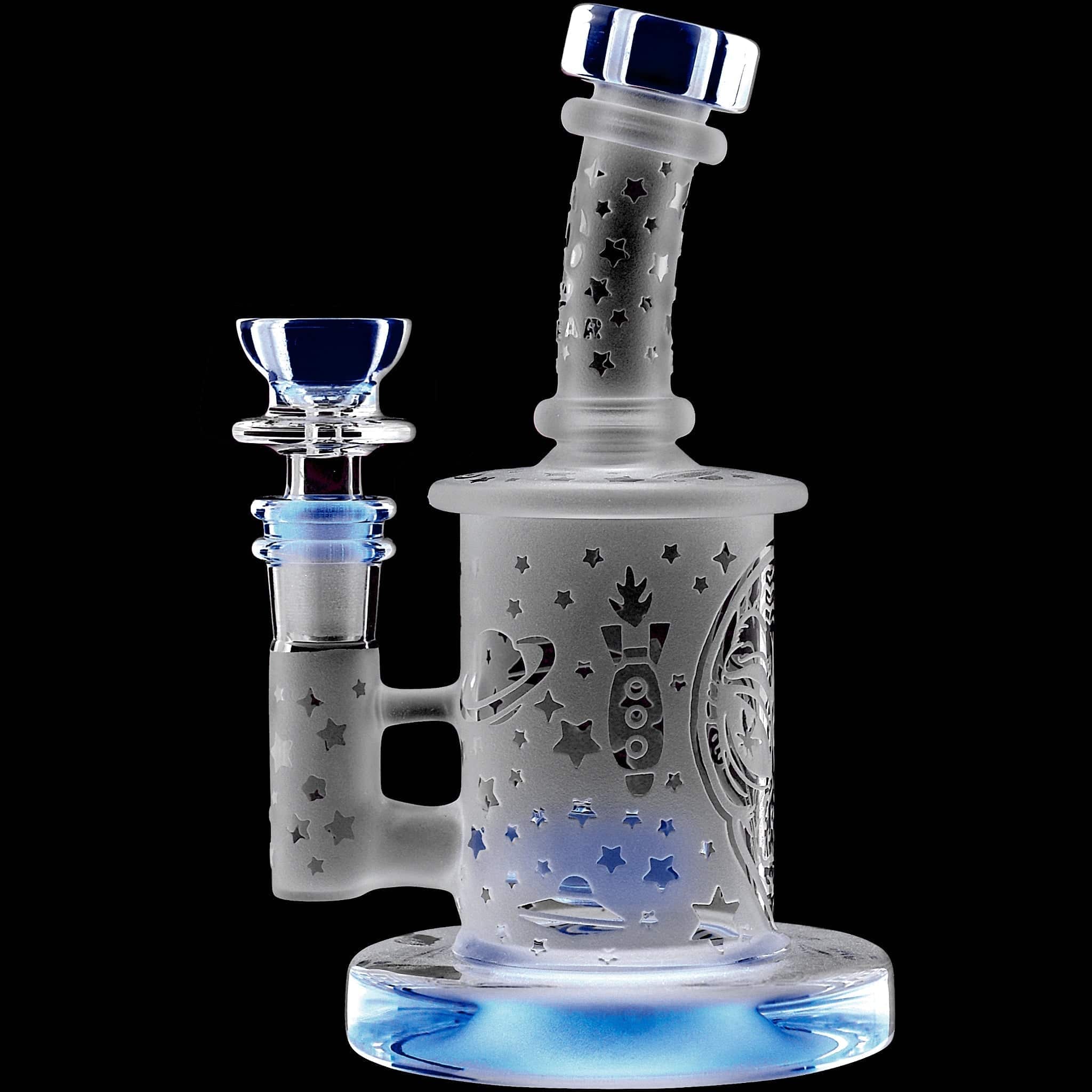 Calibear Sandblasted Flower Of Life Mini Can Bong - Discreet Smoker