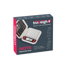 Truweigh Mini NOTE Digital Pocket Scale | 100G x 0.01g - Discreet Smoker