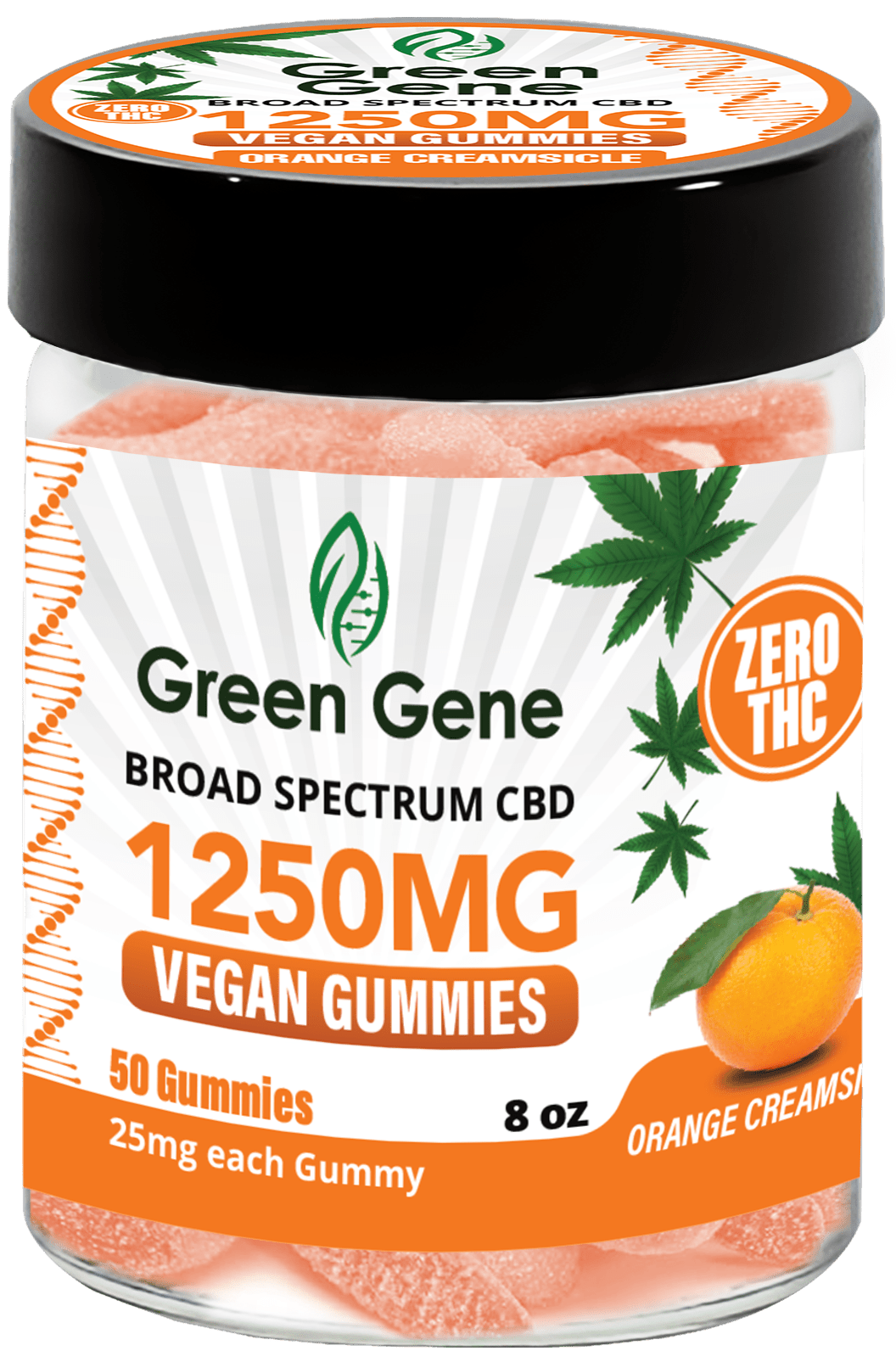 Green Genie CBD Vegan Pectin Infused Gummies w/ B12 Vitamins (625MG - 2500MG) - Discreet Smoker