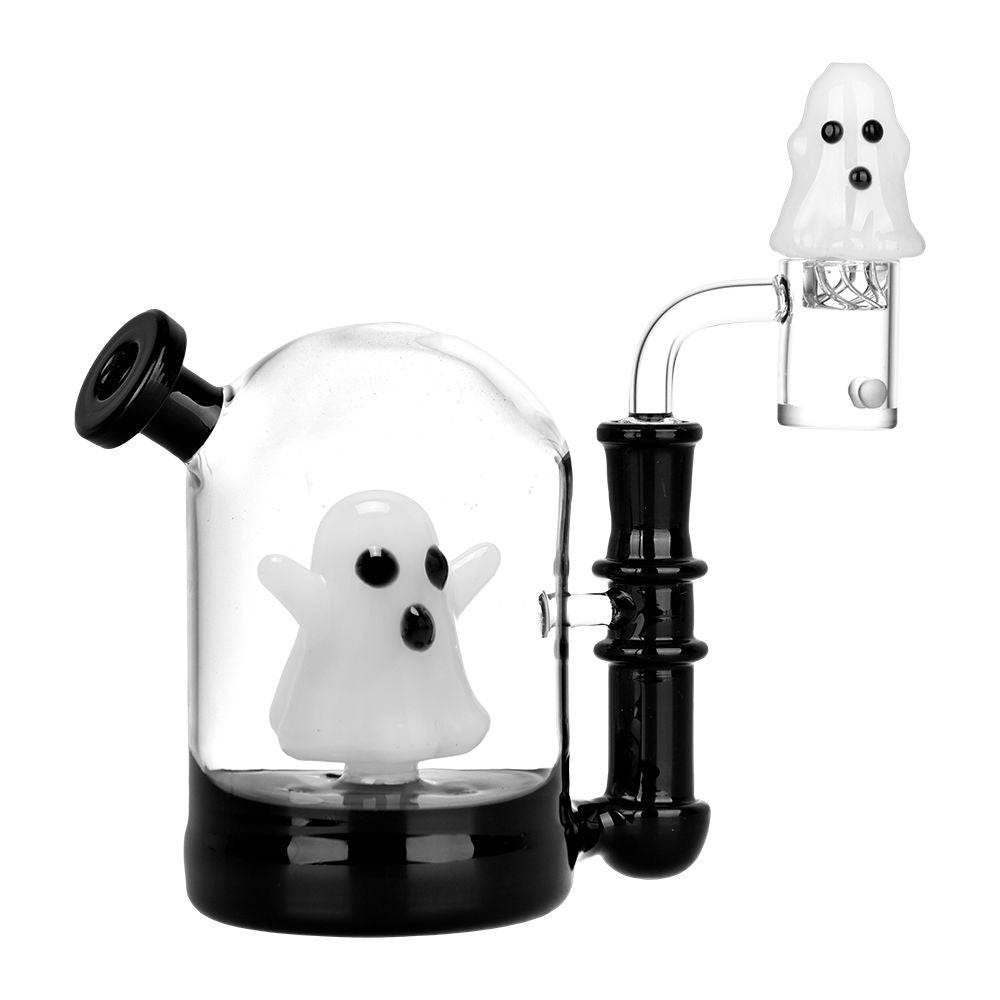 Ghost Globe Glass Dab Rig Set - 4.75" / 14mm F - Discreet Smoker
