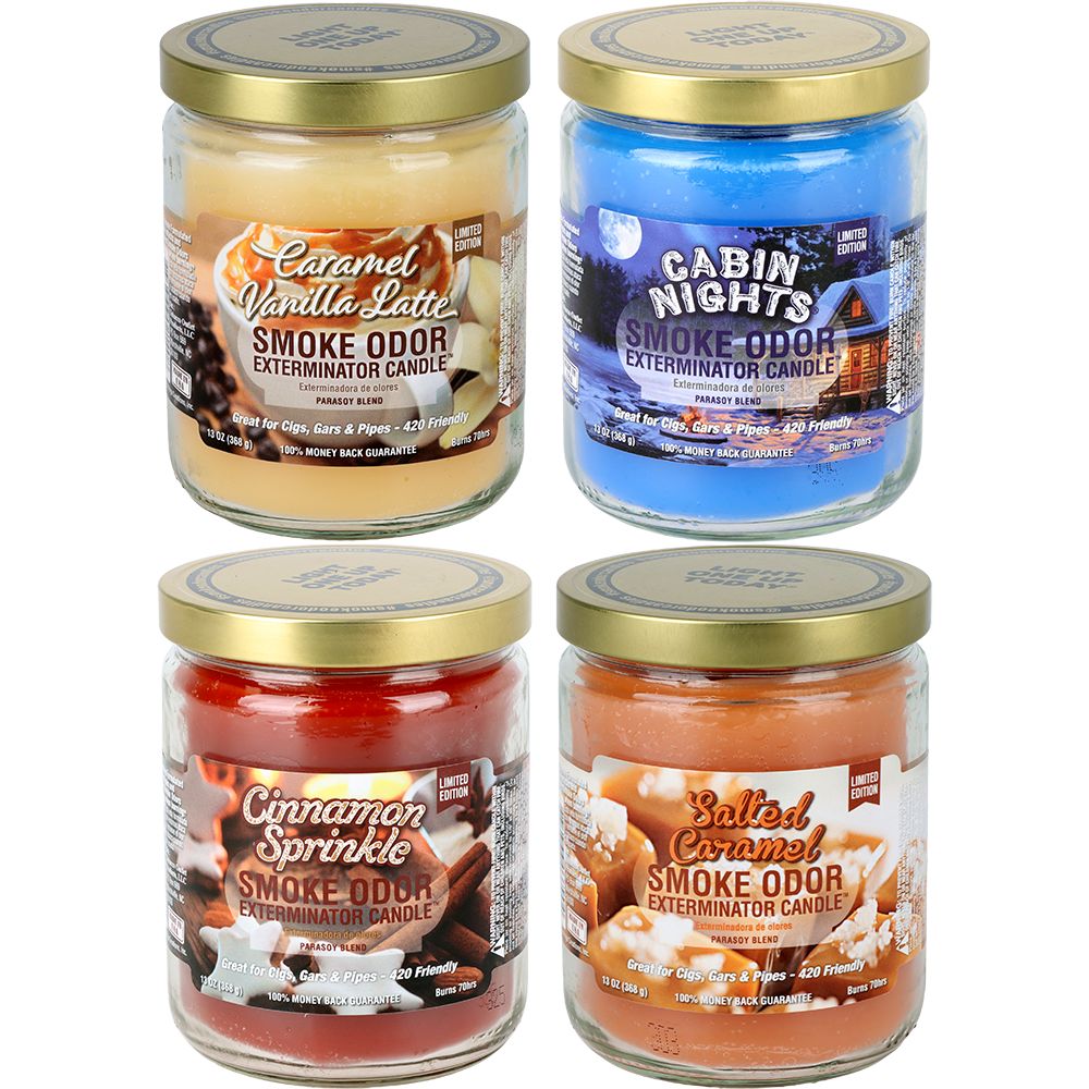 Smoke Odor Exterminator Candle | Warm & Cozy Series 2024 | 13oz - Discreet Smoker