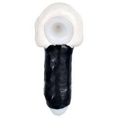 Punishing Skull Enamel on Glass Hand Pipe - 5.25" - Discreet Smoker