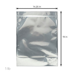 Loud Lock 1 Pound Mylar Smell Proof Vacuum Seal Bags – 100ct - Discreet Smoker