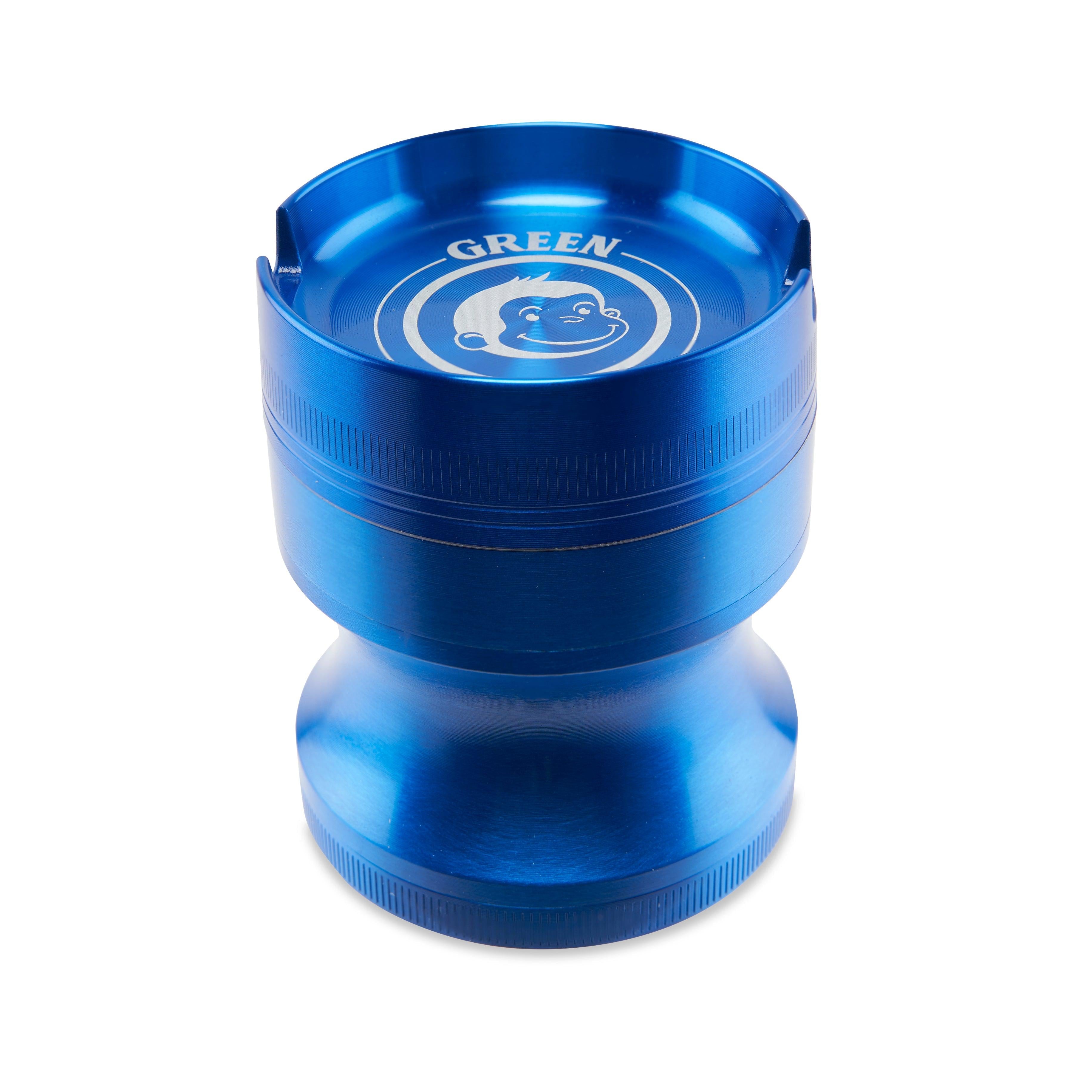 Green Monkey Grinder - Chacma 4pc with Ashtray - 63mm - Discreet Smoker