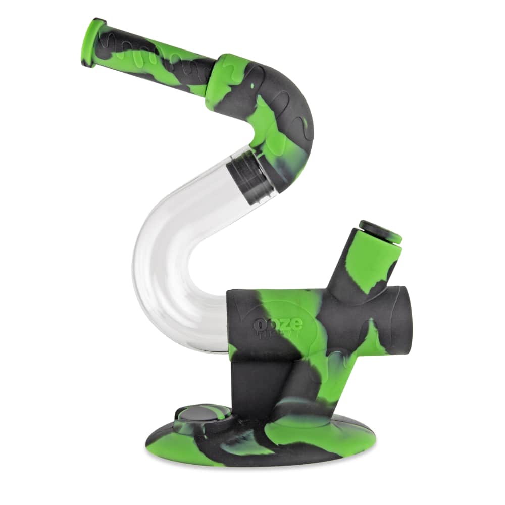 Ooze Swerve Silicone Water Pipe - Discreet Smoker