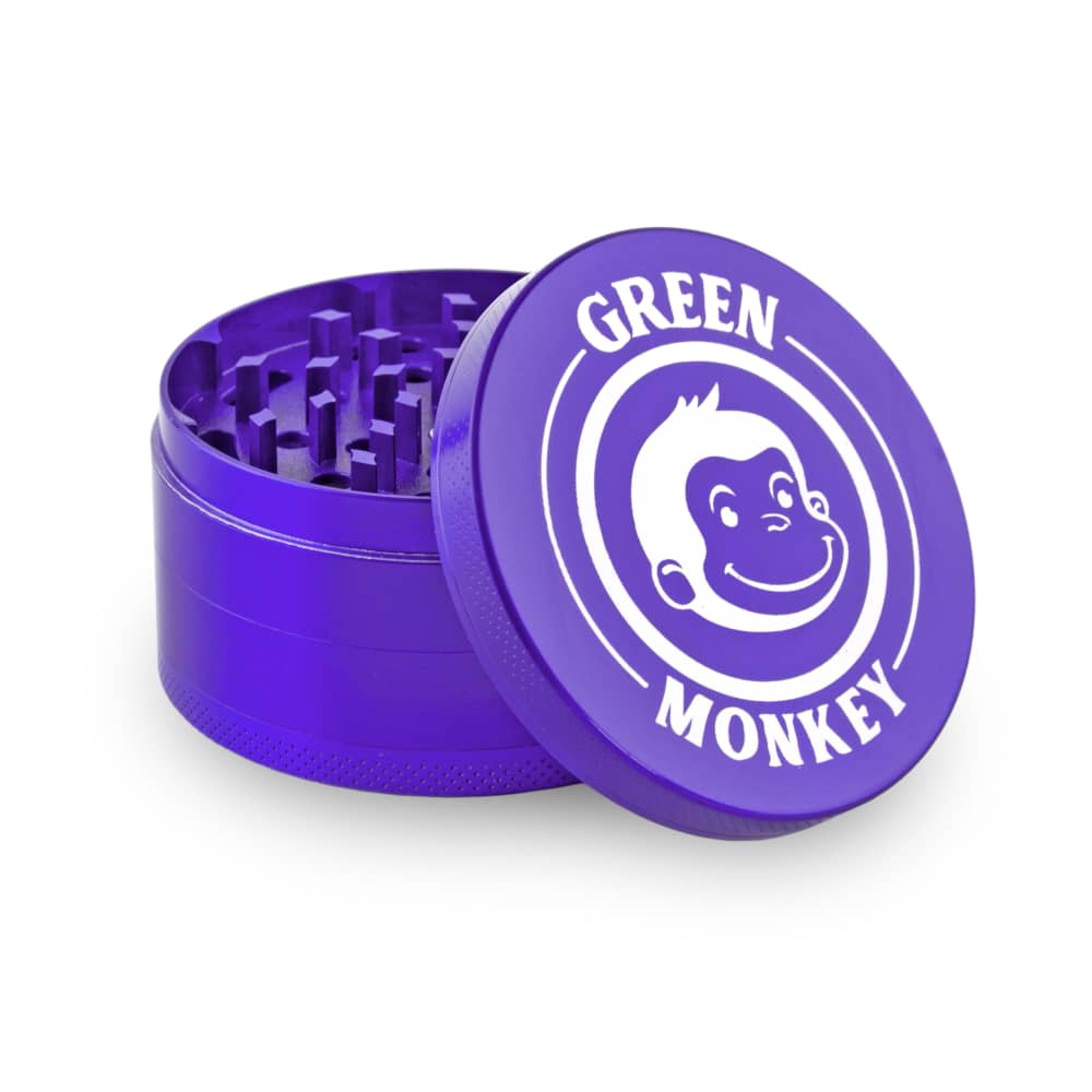 Green Monkey Grinder - Capuchin 4pc - 75mm - Discreet Smoker