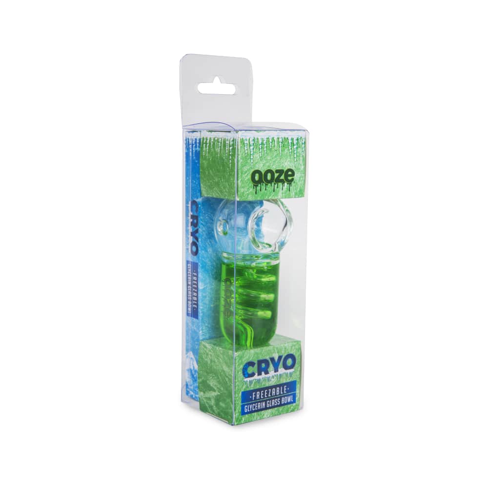 Ooze Cryo Freezable Glycerin Glass Bowl - Discreet Smoker