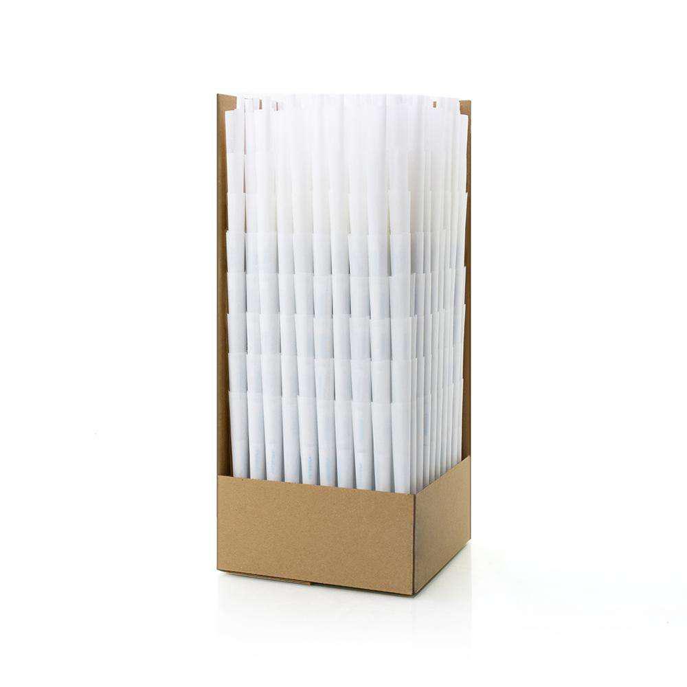 Futurola Paper Cones – 1 ¼ Size - 900pc - Branded Tip - White - Discreet Smoker
