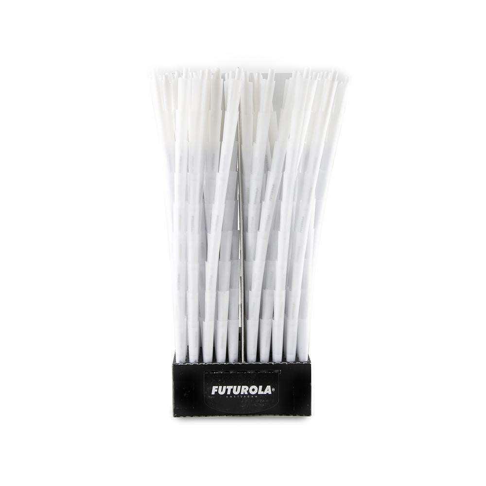 Futurola Cones - 1 1/4 - Classic White - Non-Printed Tip - 900ct - Discreet Smoker